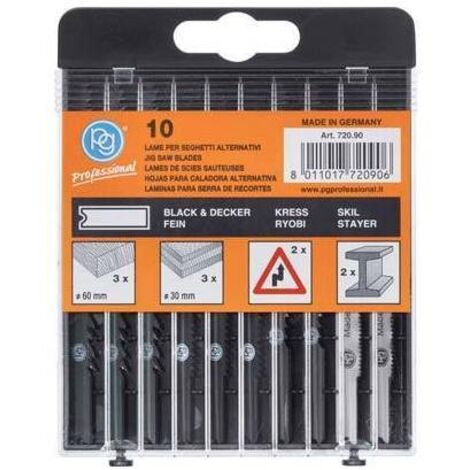 ENSEMBLE DE LAMES POUR SCIE SAUTEUSE COMPATIBLES BLACK & DECKER