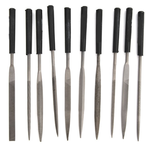 Ensemble de limes aiguilles miniatures en acier carbone pour bijoux, idéal pour polir les modules métalliques, 4x160mm