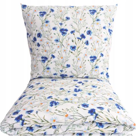 ENSEMBLE DE LITERIE 200x220 100% COTON ÉPAIS 3 PIÈCES POLISH PREMIUM BLNFLOWERS