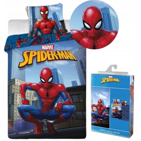 ENSEMBLE DE LITERIE POUR GARÇONS 160x200 100% COTON 2 PIÈCES SPIDERMAN