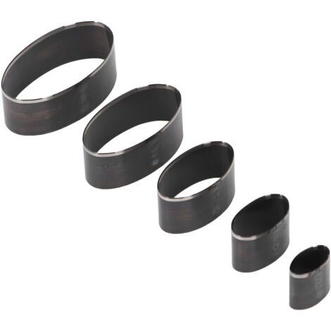 Ensemble de matrices de découpe du cuir, forme ovale, outil de poinçonnage creux à arbre Long de 20 à 60mm, pour l'artisanat, 5 pièces