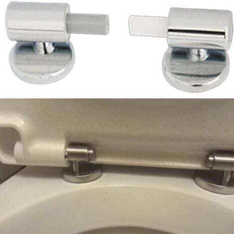 Ensemble de mécanisme d'abaissement de couvercle de toilette confortable, charnières de siège de toilette à texture ABS, accessoires de couvercle à fermeture silencieuse pour toilettes