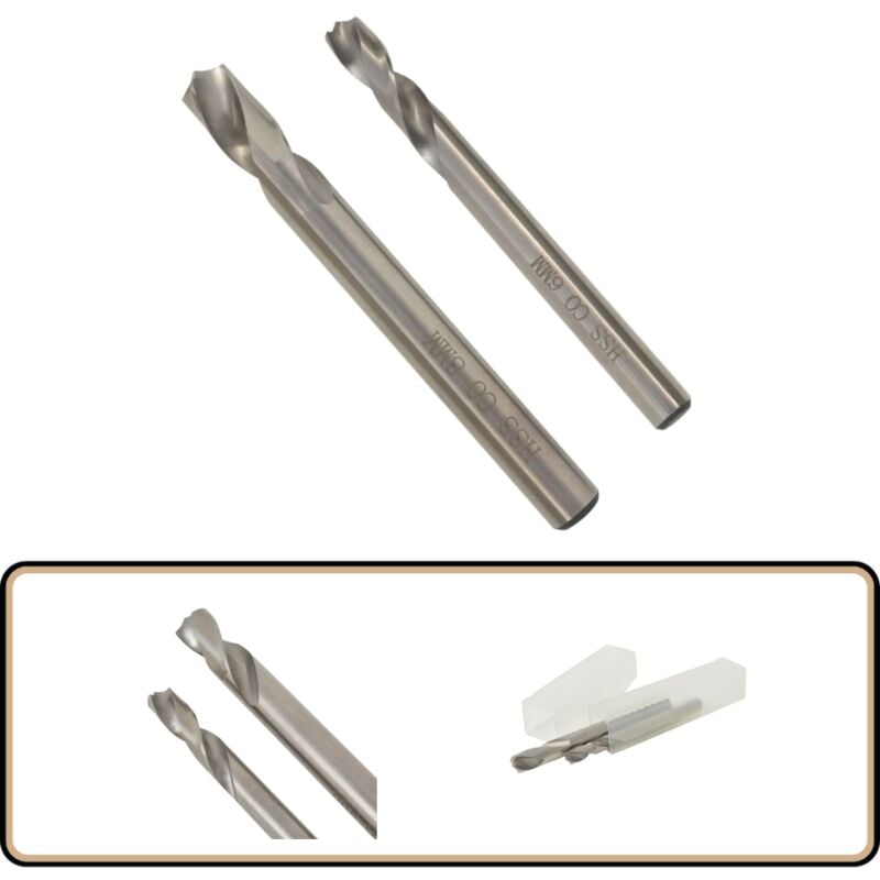 Vidaxl - Ensemble de mèches Soudage par points 6/8 mm 2 pcs Acier rapide - Mèche De Perçage - Meuleuse D'angle - Outillage Automobile - Outils De