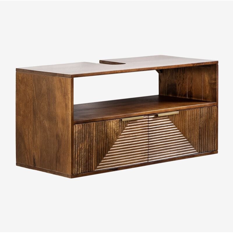 Sklum - Ensemble de meuble de salle de bain en bois de manguier Baty