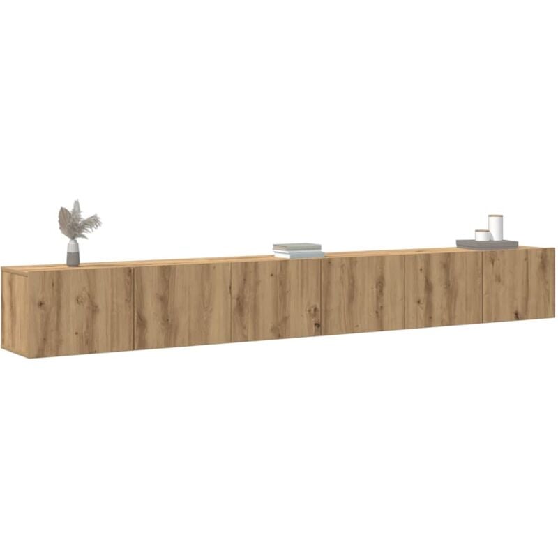 Vidaxl - Ensemble de meuble tv mural 3 pcs chêne artisanal