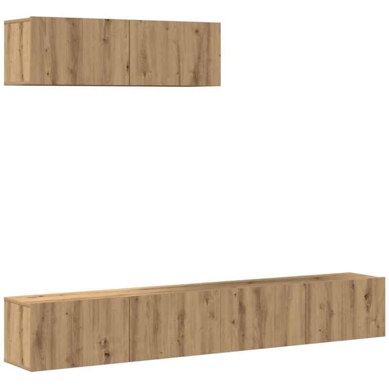 Vidaxl - Ensemble de meuble tv mural 3 pcs chêne artisanal