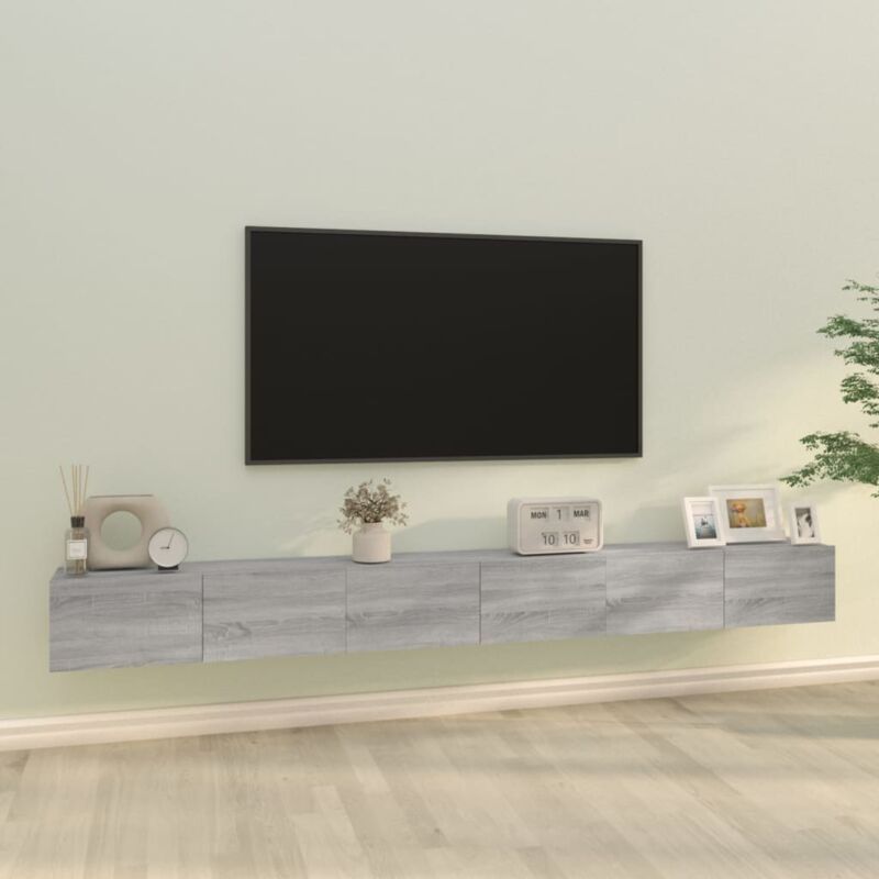 Vidaxl - Ensemble de meubles tv 3 pcs Sonoma gris Bois d'ingénierie