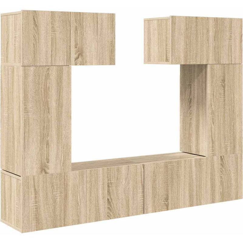 Vidaxl - Ensemble de meuble tv 6 pcs Chêne sonoma Bois d'ingénierie