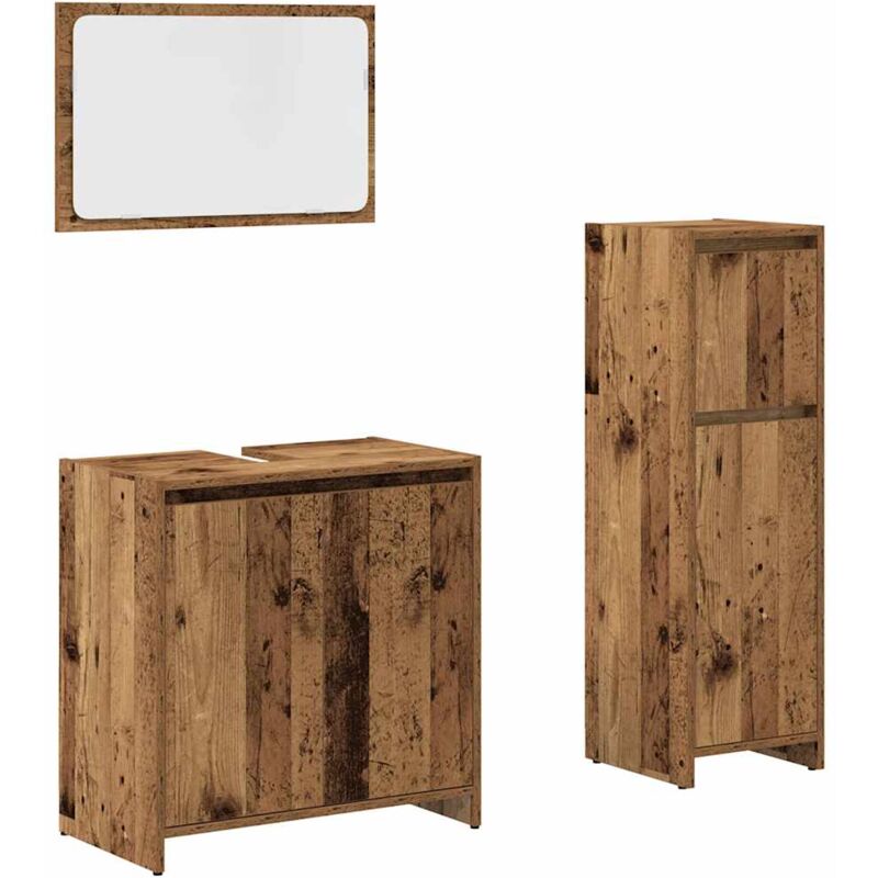 Vidaxl - Ensemble de meubles salle de bain 3 pcs bois d'ingénierie