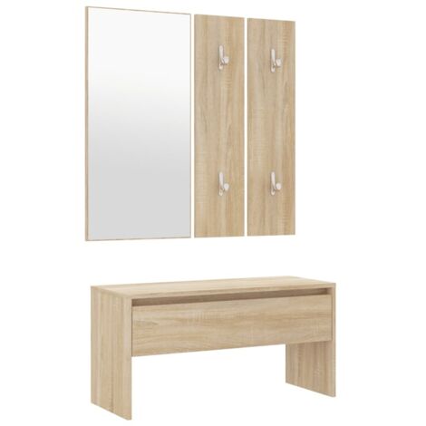 Ensemble de meubles de couloir Chêne Sonoma Bois d'ingénierie CFW152666
