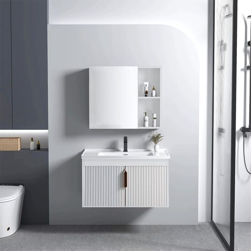 REA - ensemble de meubles de salle de bain avec lavabo AA147 astor white 60CM