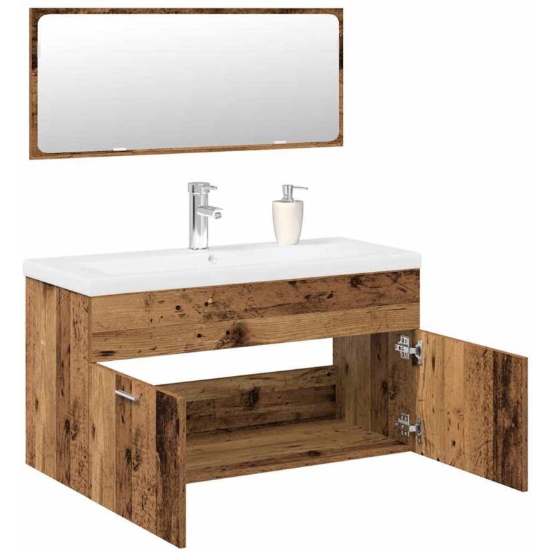 Vidaxl - Ensemble de meubles salle de bain 3 pcs bois d'ingénierie