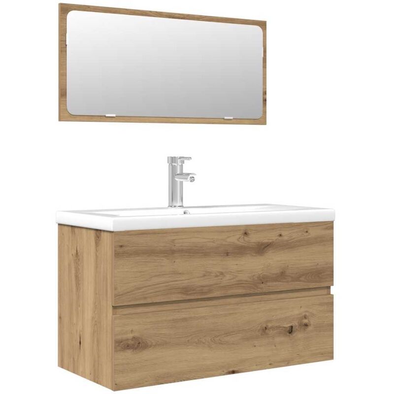 Vidaxl - Ensemble de meubles salle de bain 3 pcs bois d'ingénierie