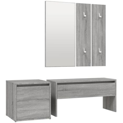 Ensemble de meubles d'entrée Design moderne, Vestiaire d'entrée, Sonoma gris Bois d'ingénierie OIB9453E