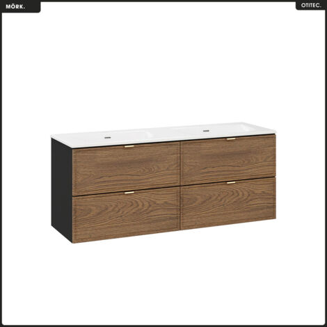 Ensemble de meubles sous vasque - 120 cm - avec Plan - Vasque - MÖRK