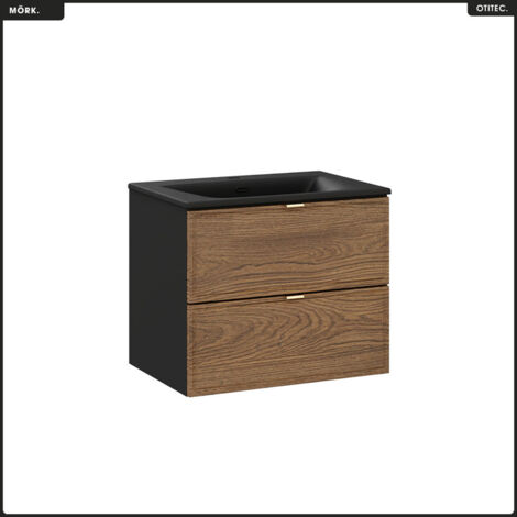 Ensemble de meubles sous vasque - 60 cm - avec Plan - Vasque - MÖRK