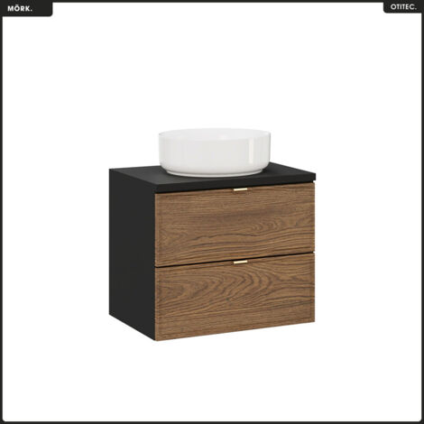 Ensemble de meubles sous vasque - 60 cm - avec Plan - Vasque - MÖRK