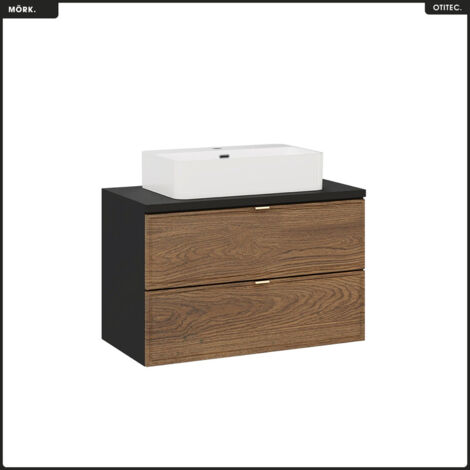 Ensemble de meubles sous vasque - 80 cm - avec Plan - Vasque - MÖRK