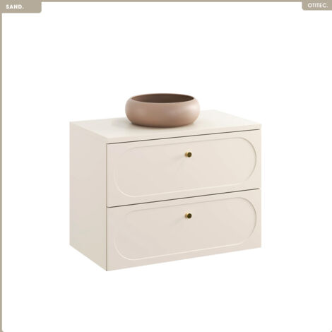 Ensemble de meubles sous vasque - 80 cm - avec Plan - Vasque - SAND