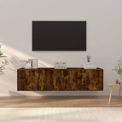 Ensemble de meubles TV 3 pcs Chêne fumé Bois d'ingénierie vidaXL