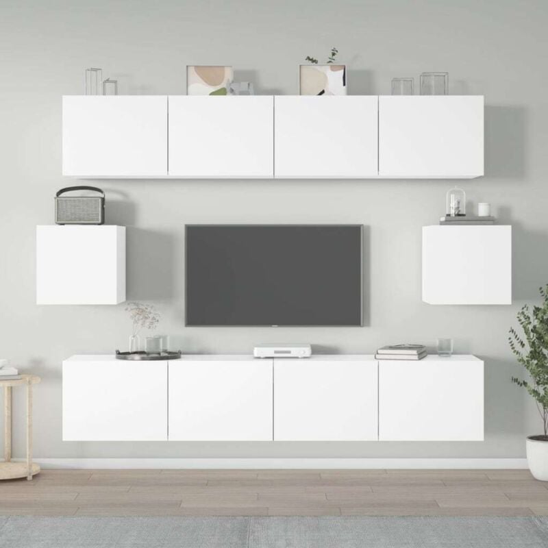 Vidaxl - Ensemble de meubles tv 6 pcs Blanc Bois d'ingénierie