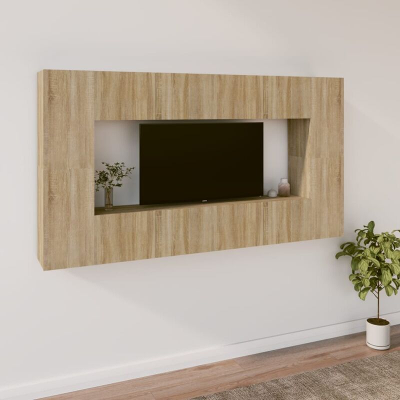 Vidaxl - Ensemble de meubles tv 8 pcs Chêne sonoma Bois d'ingénierie