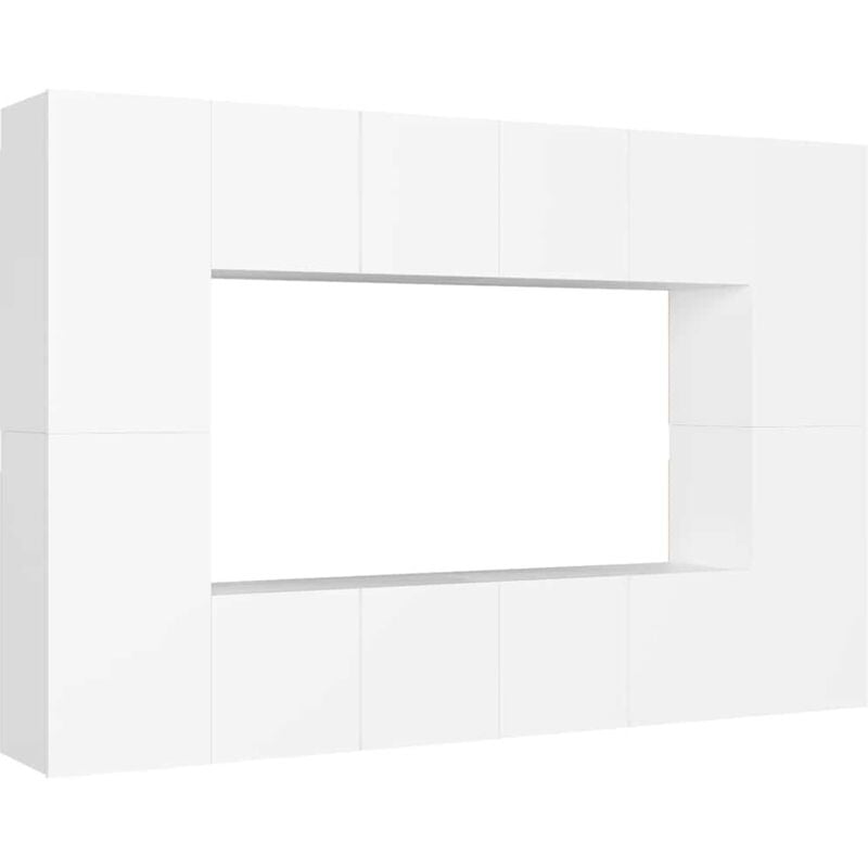 Vidaxl - Ensemble de meubles tv 8 pcs Blanc Bois d'ingénierie