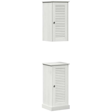 Ensemble de mobilier de salle de bain VIGO 2 pcs，Ensemble de meubles de salle de bain Blanc antique CFW59980