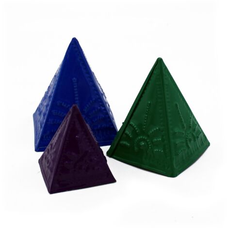 Ensemble de moules à poudre d'encens - Bleu Vert Violet- Vendu par 1