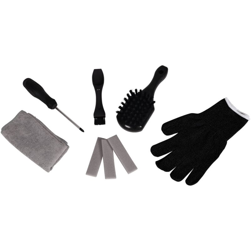 Einhell - Kit de nettoyage pour robots-tondeuses (tampon abrasif, spatule, brosses, tournevis, chiffon microfibre et gants)