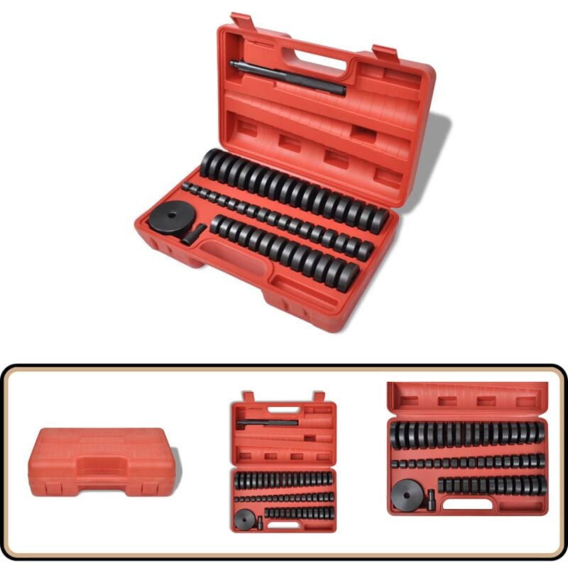 Vidaxl - Ensemble de palier de coussinet Disques 18 – 65 mm 51 pcs - Outil Mécanique - Jeu De Palliers - Kit De Réparation Automobile - Outillage