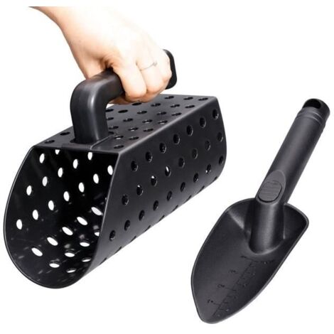 Ensemble de pelle à sable Détection de métaux - Plastique ABS - Léger et portable - Ergonomique