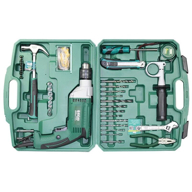 Ensemble de perceuses à percussion domestiques 810W, outils électriques