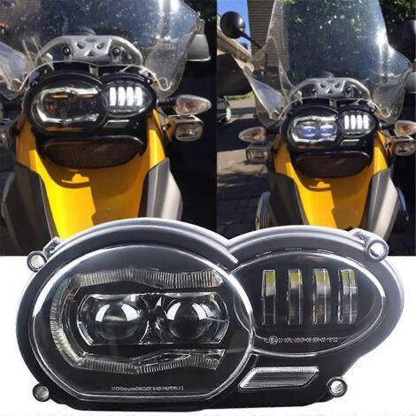 Ensemble de phares avant à LED modifiés pour moto --
