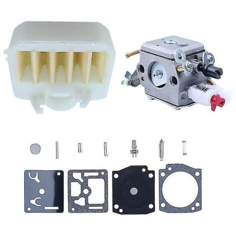 Ensemble de pièces détachées pour tondeuse à gazon : carburateur et filtre à air, compatible avec les modèles CS2147, CS2152, CS2150 et CS2145.