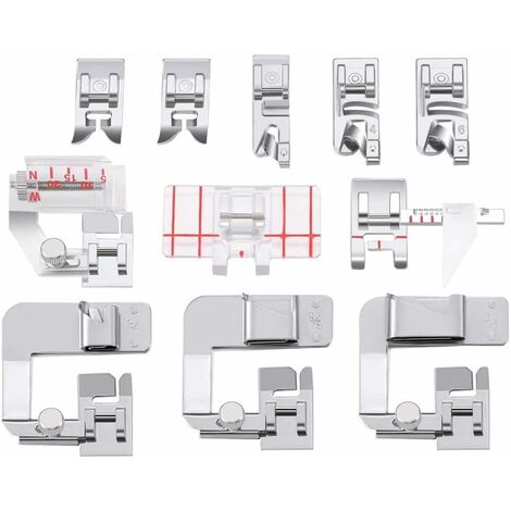 Ensemble de pied-de-biche 11 pièces pour machine à coudre accessoires de remplacement bricolage