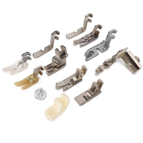 Ensemble de pieds-de-biche pour machine à coudre professionnelle Fdit, kit pratique et universel, accessoires de remplacement pour pied-de-biche domestique, outils de couture DIY