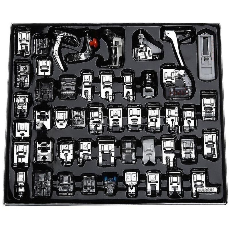 Ensemble de pieds presseurs professionnels pour machine à coudre 48 pièces pour Brother, Babylock, Singer, , Elna, , New Hom