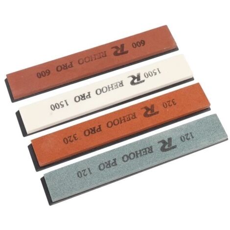 Ensemble de pierre à aiguiser pour couteaux Aiguiseur de Couteaux, Grain 120 320 600 1500 pour Ciseaux culinaires affuteur