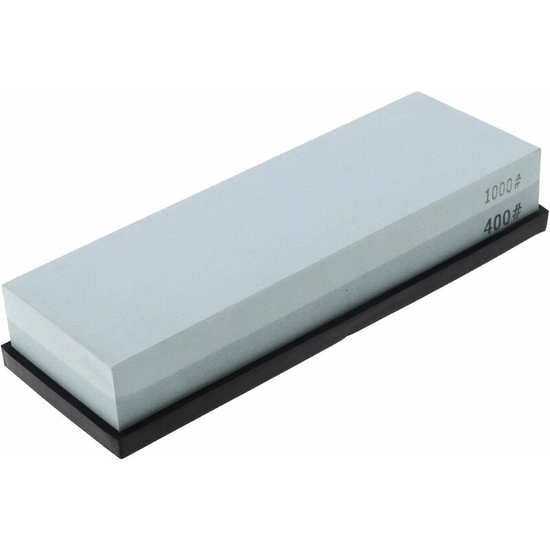 Ensemble de Pierres à Aiguiser de Qualité Supérieure à Grain 400/1000 Antidérapante, sans Pierre à Aplatir