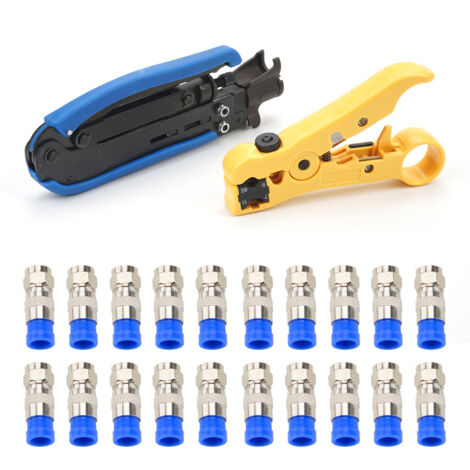 Pince A Sertir Coaxiale Rg59/rg6, Outil De Sertissage Par Compression