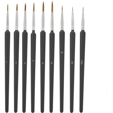 Ensemble de Pinceaux de Peinture Professionnels pour Miniatures - Kit Artiste Débutant et Enfants