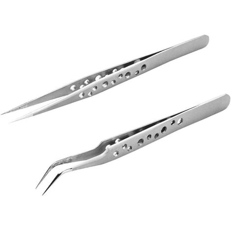Ensemble de pinces à épiler professionnelles en acier inoxydable pour extensions de cils volume