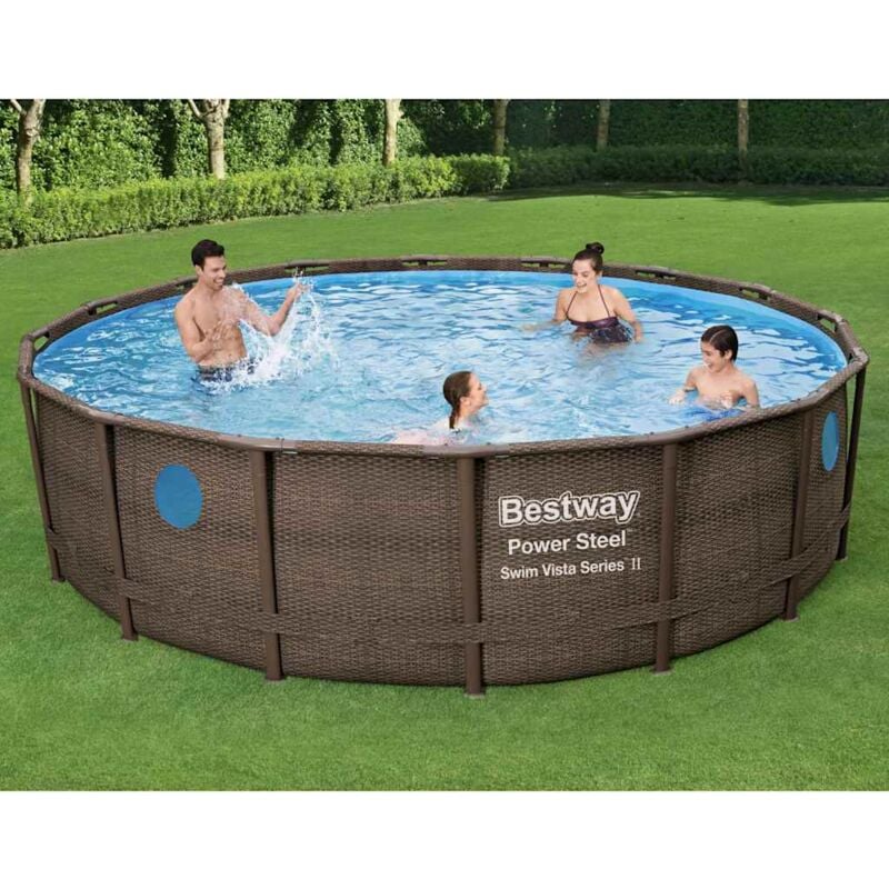 Furniture Limited - Ensemble de piscine Power Steel 488x122 cm