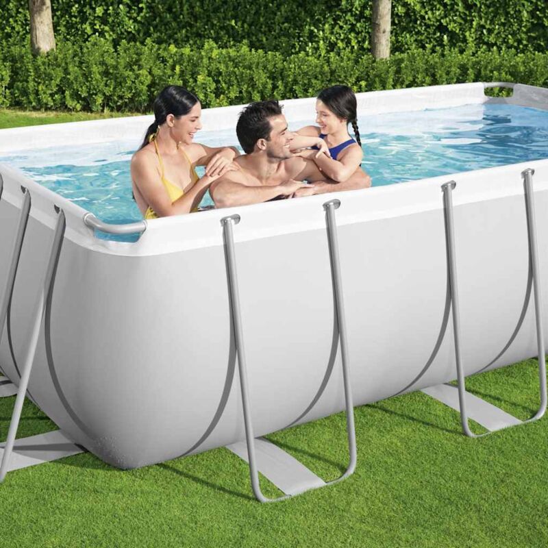 Ensemble de piscine Power Steel rectangulaire 404x201x100 cm - Bestway