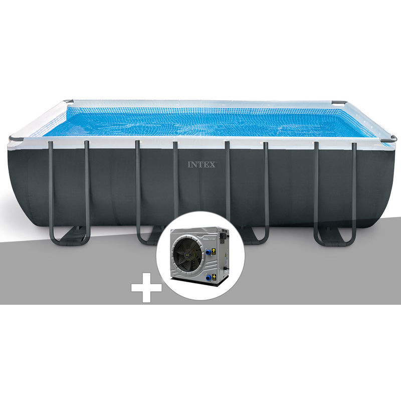 Kit piscine tubulaire Intex Ultra xtr Frame rectangulaire 5,49 x 2,74 x 1,32 m + Pompe à chaleur