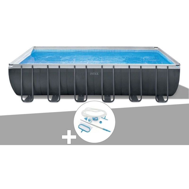 Intex - Kit piscine tubulaire Ultra xtr Frame rectangulaire 7,32 x 3,66 x 1,32 m + Kit d'entretien