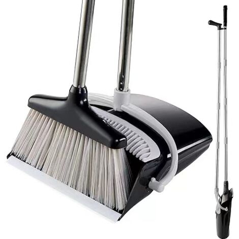 Ensemble de plaque anti - poussière et de plaque anti - poussière avec poignée longue balai d'intérieur à poignée longue avec kit de balayage vertical de plaque anti - poussière pour Bureau de cuisine
