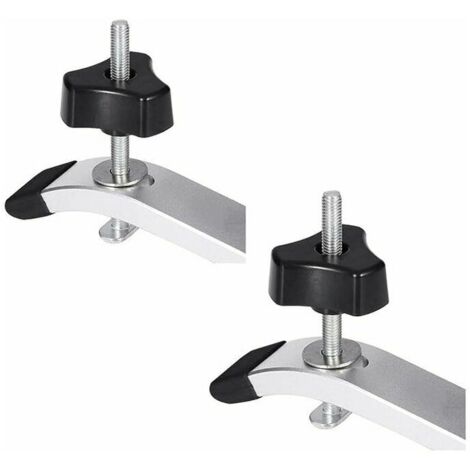 Ensemble de Platine (2 Ensembles) Gioco di pinze di manutenzione ad azione rapida in metallo per T-slot T-track Outil à Bois