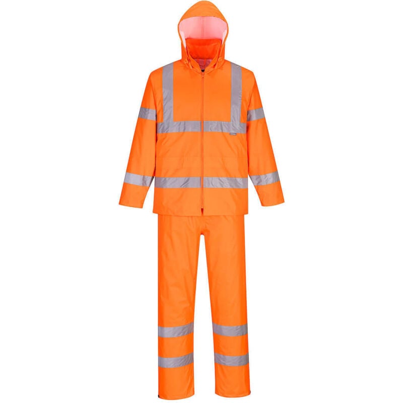 Ensemble de pluie enroulable haute visibilité couleur : Orange taille 4XL Portwest